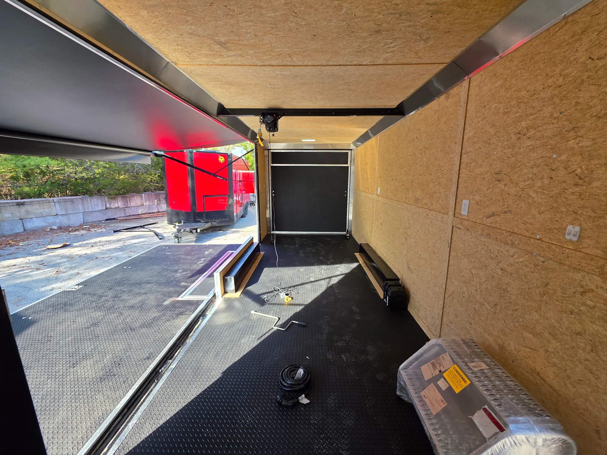 653-8.5-x-24-charcoal-grey-custom-stage-trailer-10.webp 8.5' X 24' Charcoal Grey Custom Stage Trailer