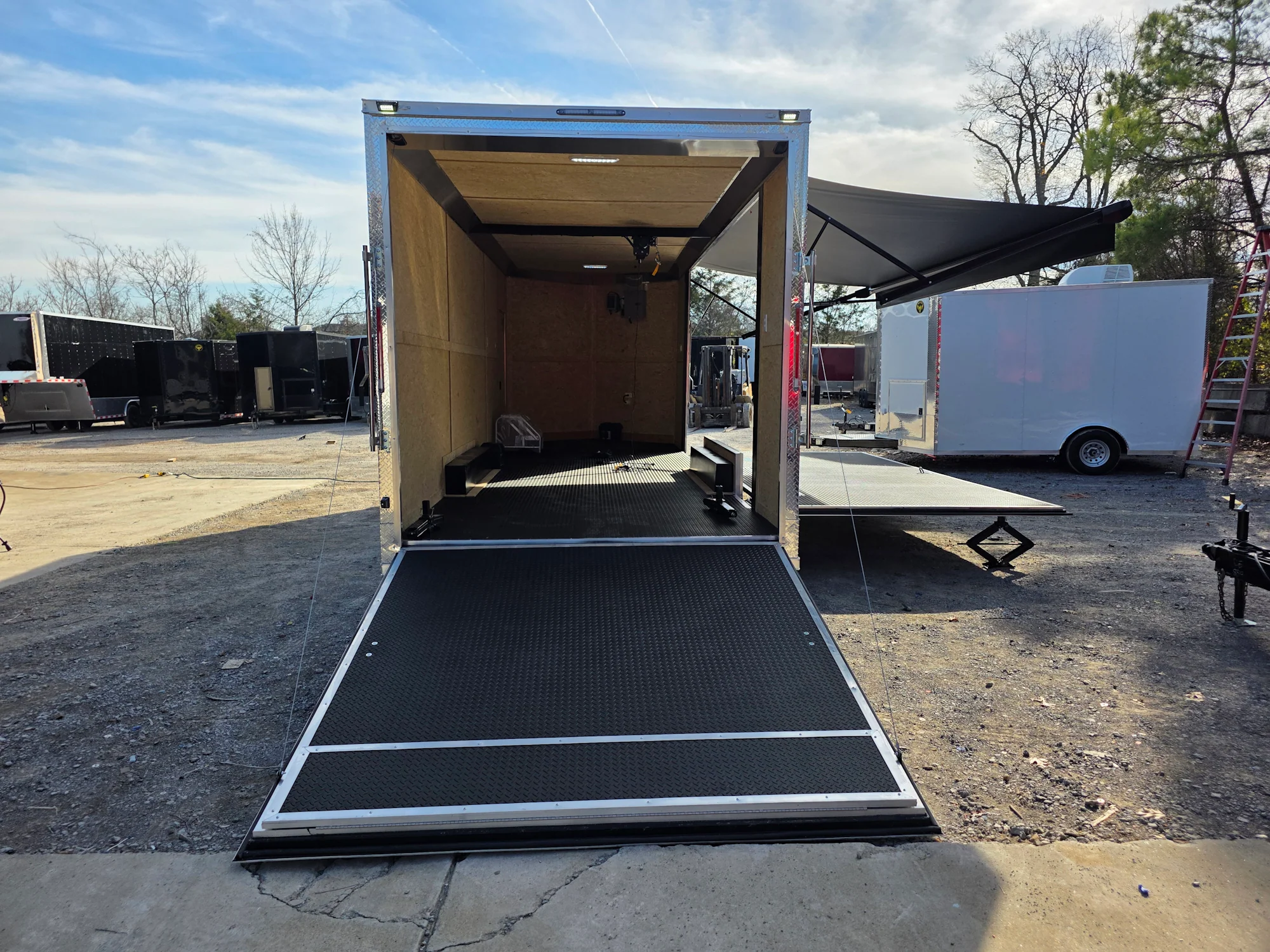 653-8.5-x-24-charcoal-grey-custom-stage-trailer-15.webp 8.5' X 24' Charcoal Grey Custom Stage Trailer