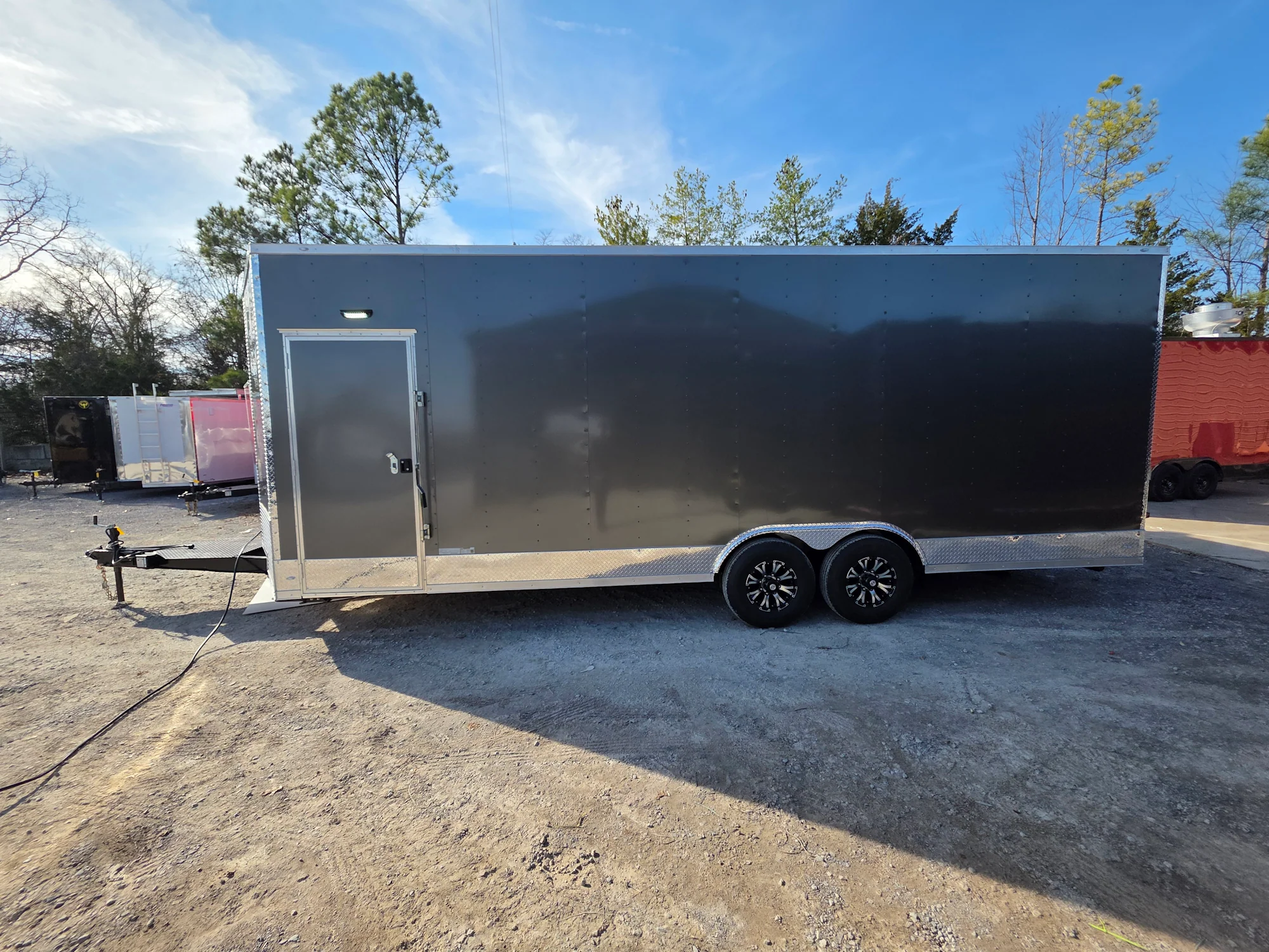 653-8.5-x-24-charcoal-grey-custom-stage-trailer-4.webp 8.5' X 24' Charcoal Grey Custom Stage Trailer
