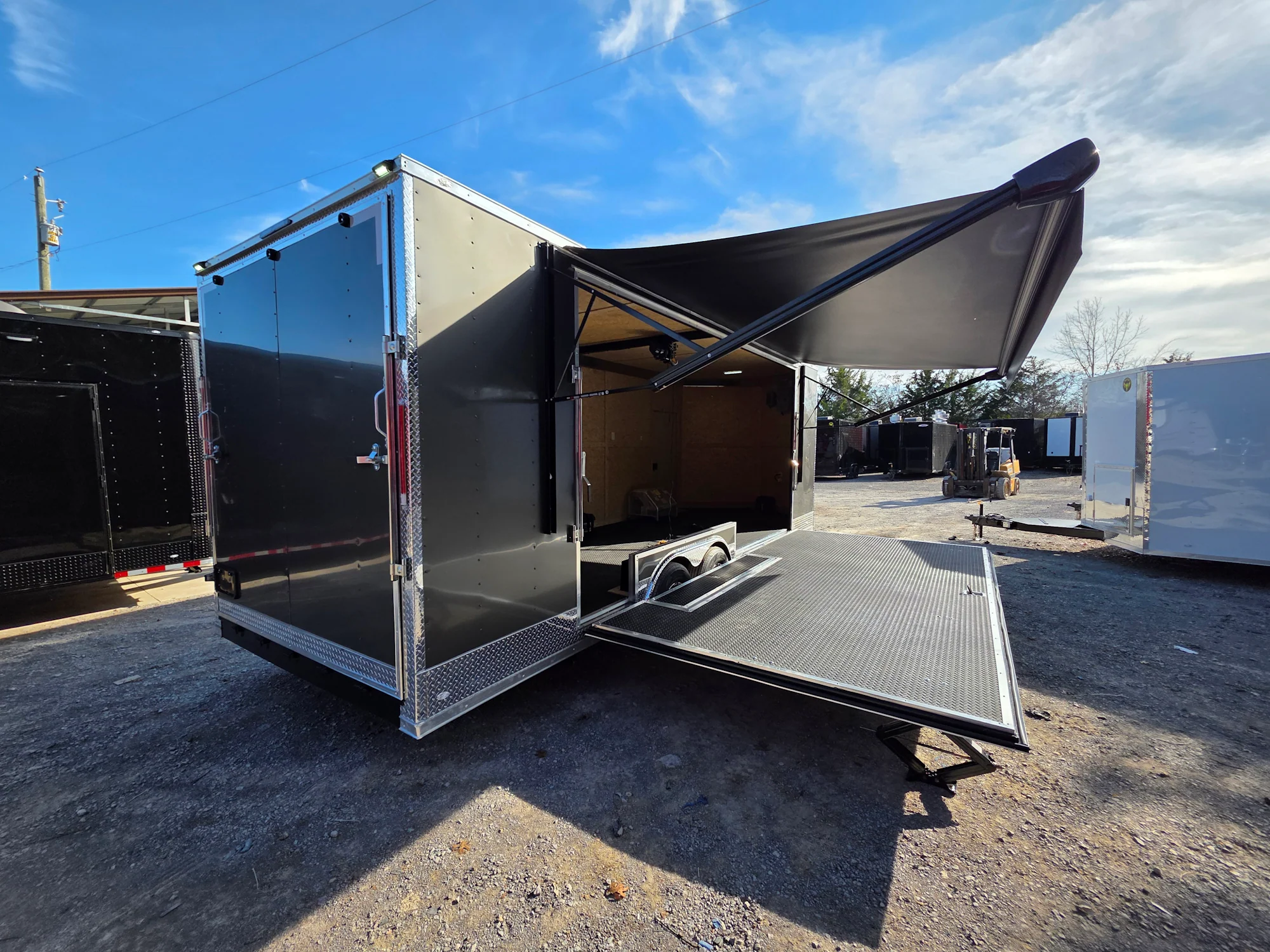 653-8.5-x-24-charcoal-grey-custom-stage-trailer-7.webp 8.5' X 24' Charcoal Grey Custom Stage Trailer