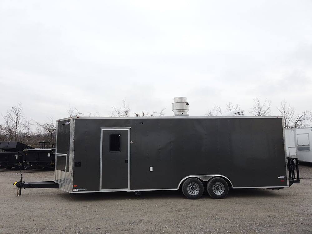 654-8.5-x-24-charcoal-grey-food-vending-concession-trailer-3.jpg 8.5' x 24' Charcoal Grey Food Vending Concession Trailer