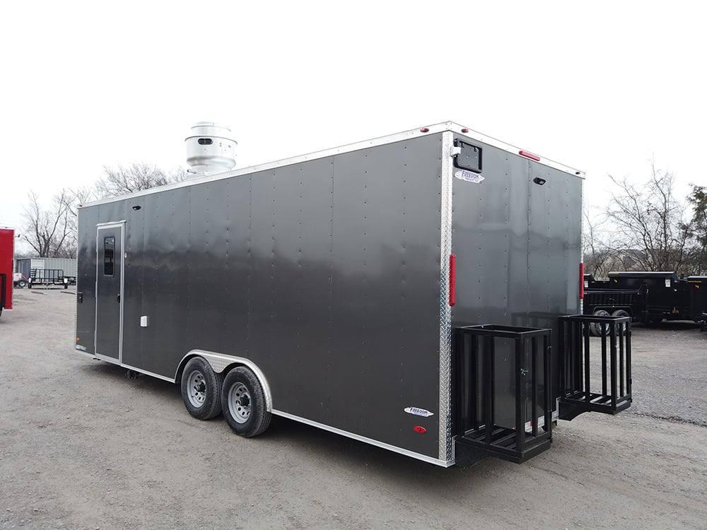 654-8.5-x-24-charcoal-grey-food-vending-concession-trailer-5.jpg 8.5' x 24' Charcoal Grey Food Vending Concession Trailer