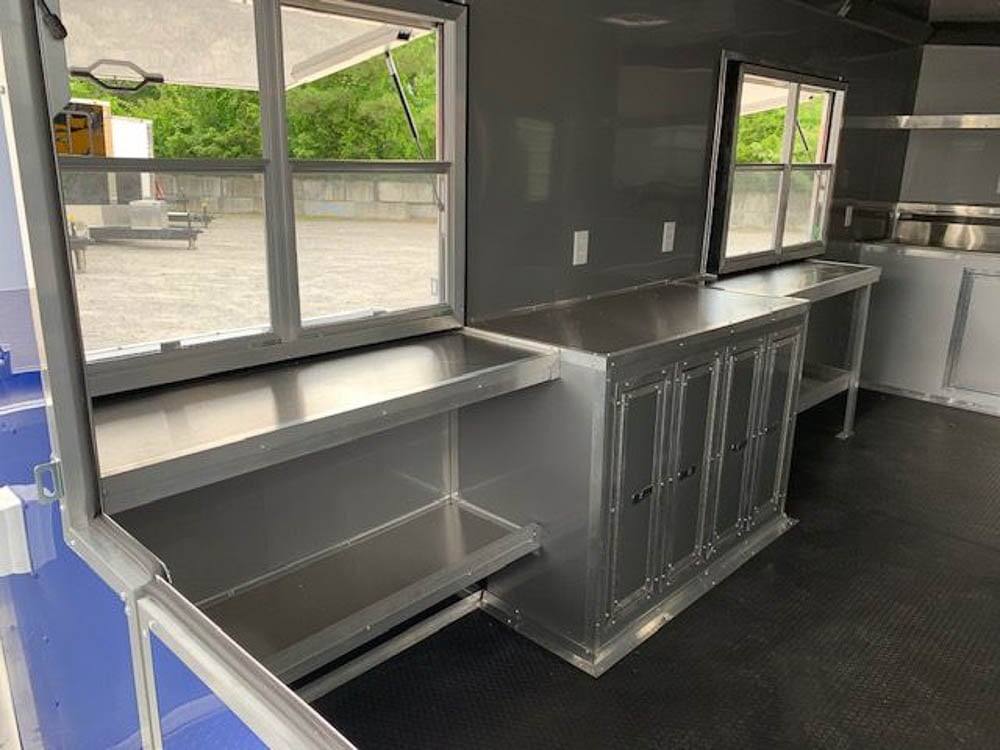 656-8.5-x-24-cobalt-blue-bbq-porch-concession-food-trailer-11.jpg 8.5' x 24' Cobalt Blue BBQ Porch Concession Food Trailer
