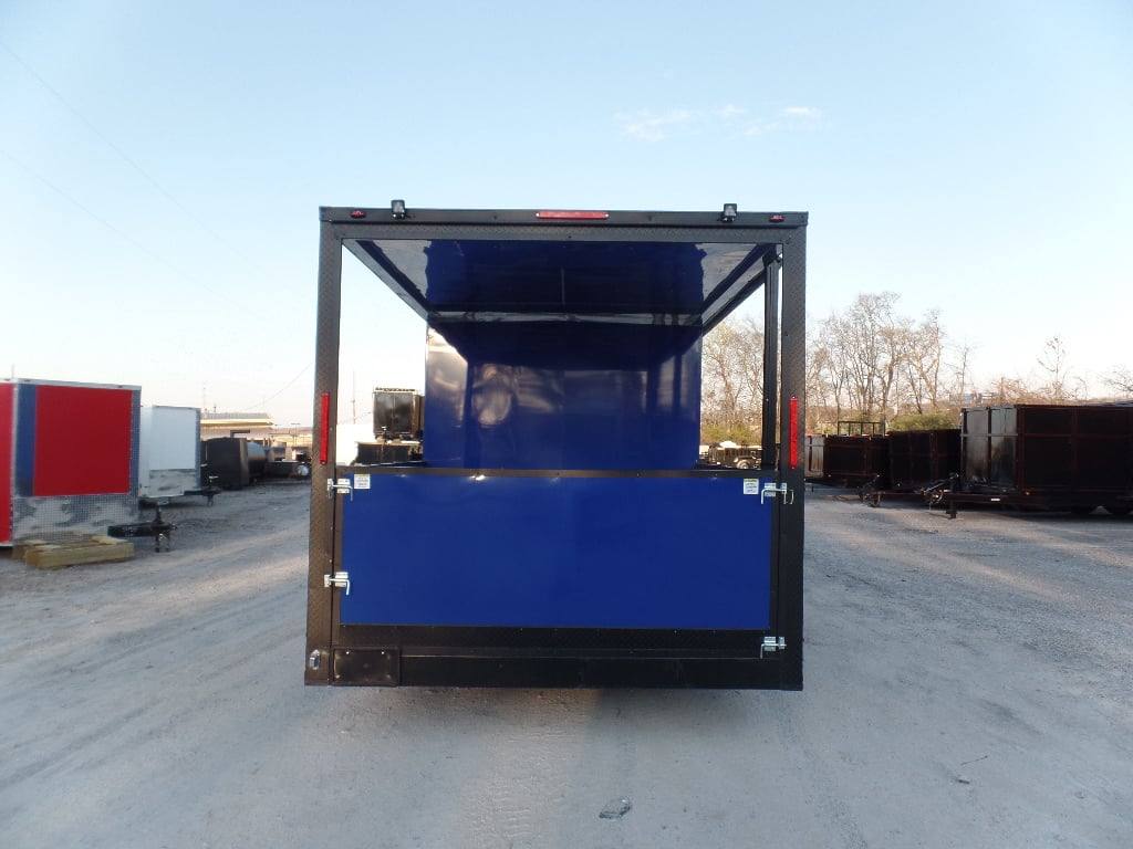 657-8.5-x-24-cobalt-blue-concession-food-trailer-with-appliances-2.jpg 8.5' x 24' Cobalt Blue Concession Food Trailer With Appliances