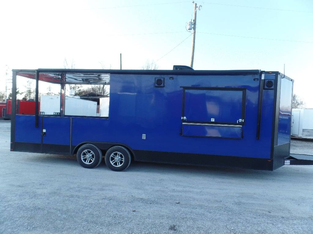 657-8.5-x-24-cobalt-blue-concession-food-trailer-with-appliances-8.jpg 8.5' x 24' Cobalt Blue Concession Food Trailer With Appliances