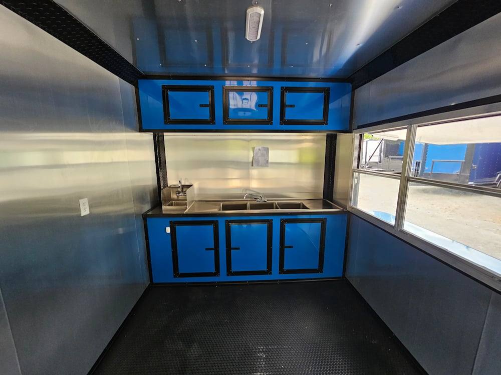 658-8.5-x-24-cobalt-blue-concession-trailer-food-event-catering-18.jpg 8.5' X 24' Cobalt Blue Concession Trailer Food Event Catering