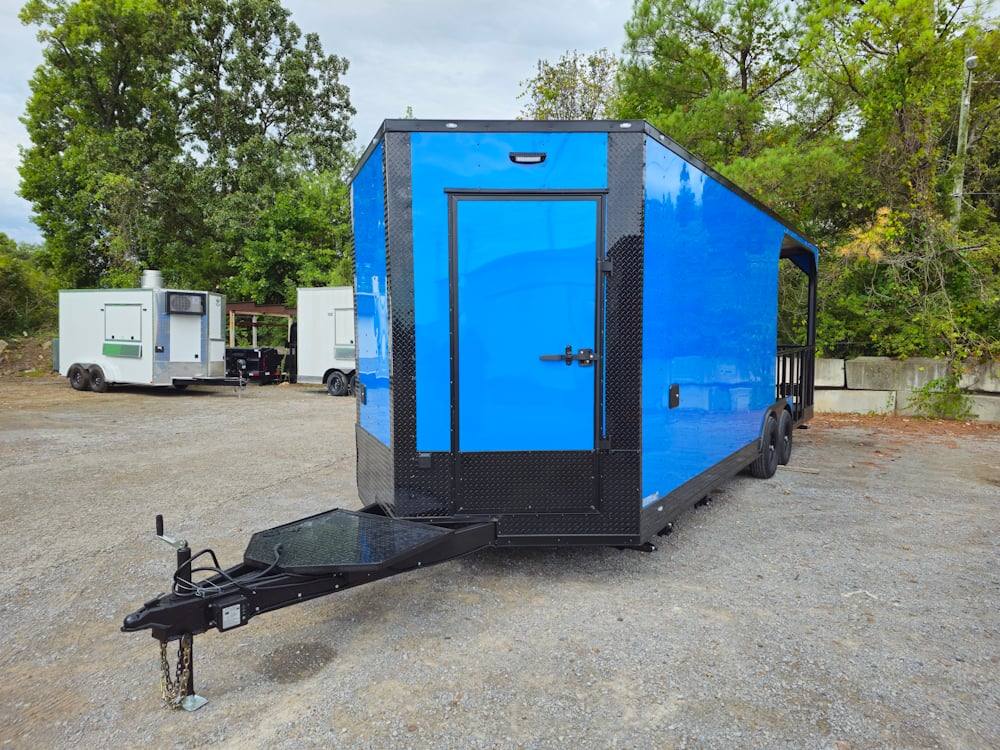658-8.5-x-24-cobalt-blue-concession-trailer-food-event-catering-3.jpg 8.5' X 24' Cobalt Blue Concession Trailer Food Event Catering