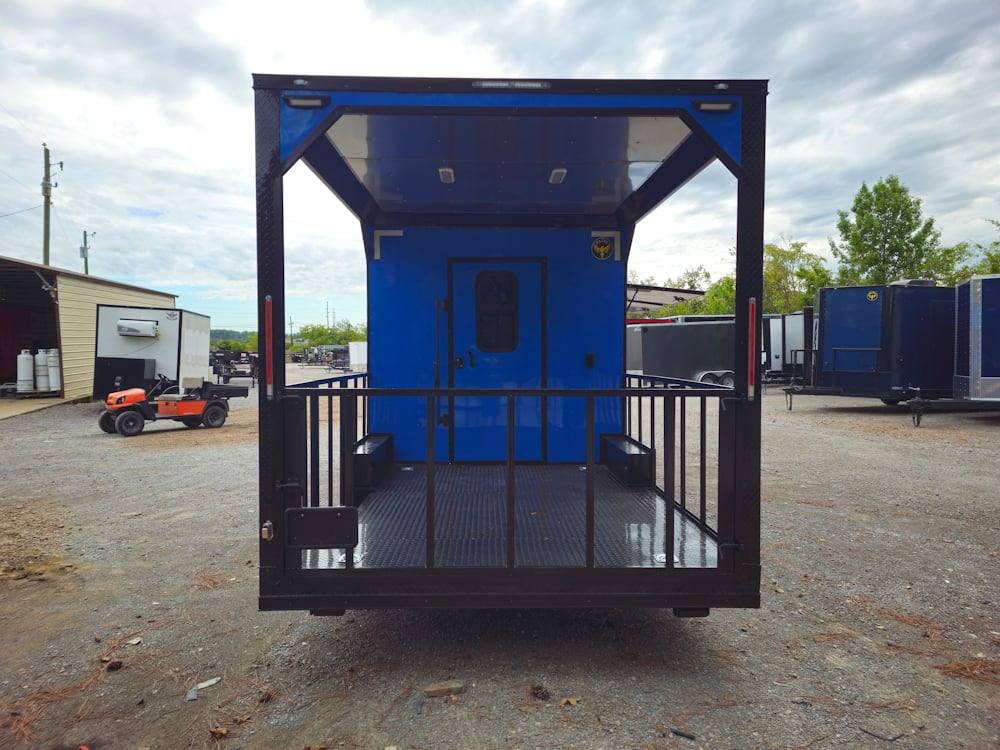 658-8.5-x-24-cobalt-blue-concession-trailer-food-event-catering-7.jpg 8.5' X 24' Cobalt Blue Concession Trailer Food Event Catering