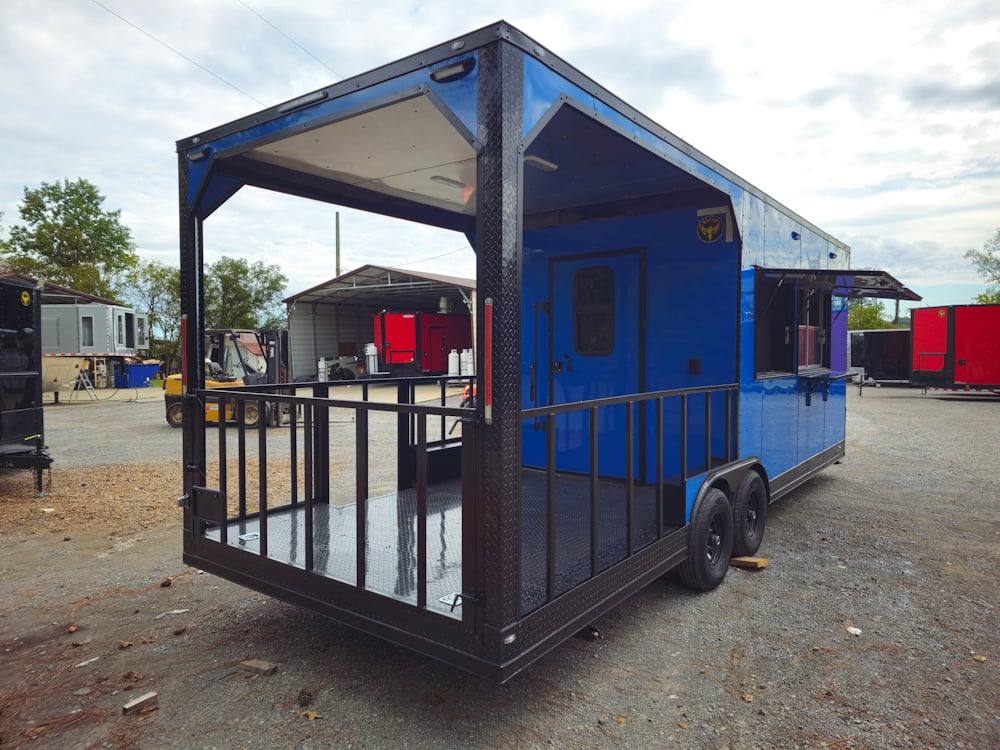 658-8.5-x-24-cobalt-blue-concession-trailer-food-event-catering-8.jpg 8.5' X 24' Cobalt Blue Concession Trailer Food Event Catering