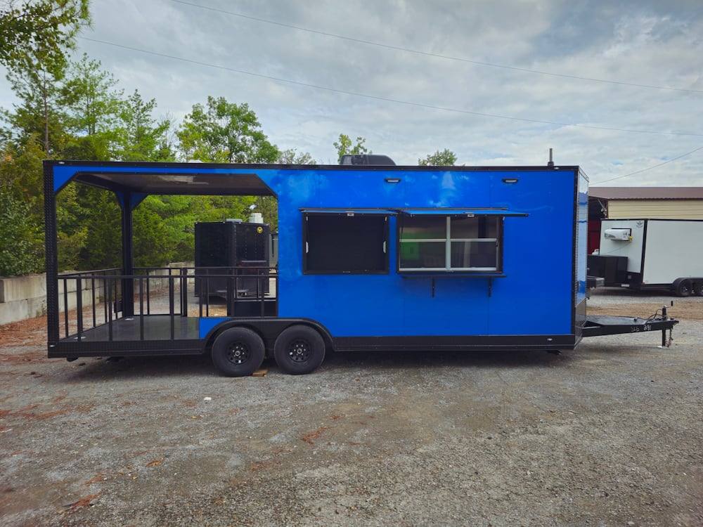 658-8.5-x-24-cobalt-blue-concession-trailer-food-event-catering-9.jpg 8.5' X 24' Cobalt Blue Concession Trailer Food Event Catering