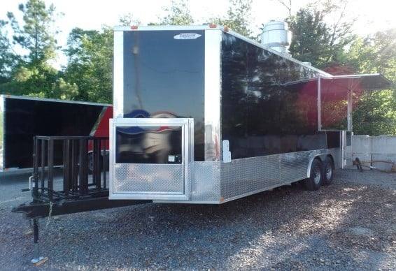 660-8.5-x-24-concession-bbq-food-trailer-black-event-catering-22.jpg 8.5' x 24' Concession BBQ Food Trailer Black Event Catering