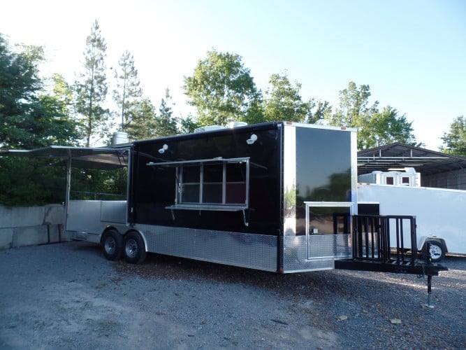 660-8.5-x-24-concession-bbq-food-trailer-black-event-catering-23.jpg 8.5' x 24' Concession BBQ Food Trailer Black Event Catering