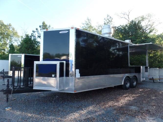 660-8.5-x-24-concession-bbq-food-trailer-black-event-catering-45.jpg 8.5' x 24' Concession BBQ Food Trailer Black Event Catering