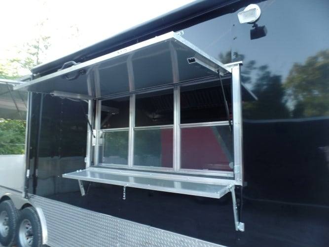 660-8.5-x-24-concession-bbq-food-trailer-black-event-catering-6.jpg 8.5' x 24' Concession BBQ Food Trailer Black Event Catering