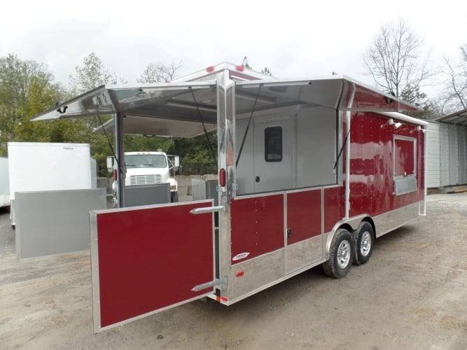8.5' x 24' Concession BBQ Food Trailer Brandy Wine Catering