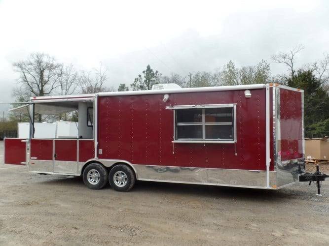 8.5' x 24' Concession BBQ Food Trailer Brandy Wine Catering