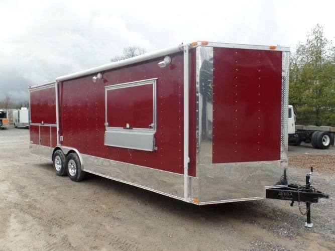 8.5' x 24' Concession BBQ Food Trailer Brandy Wine Catering