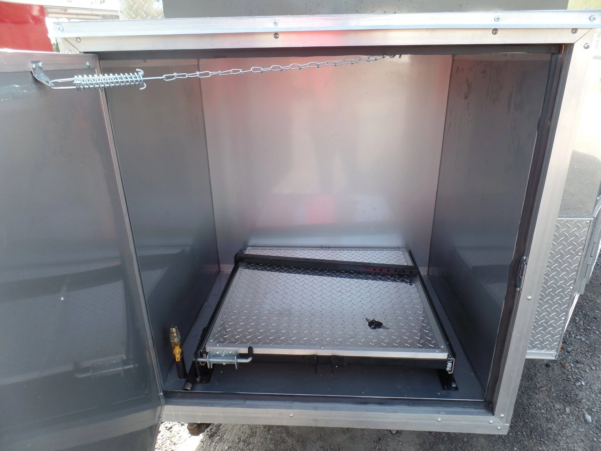 662-8.5-x-24-concession-bbq-food-trailer-charcoal-gray-event-catering-13.webp 8.5' x 24' Concession BBQ Food Trailer Charcoal Gray Event Catering