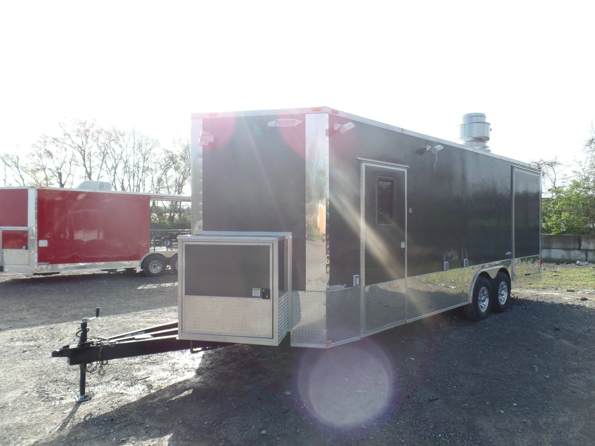 662-8.5-x-24-concession-bbq-food-trailer-charcoal-gray-event-catering-19.webp 8.5' x 24' Concession BBQ Food Trailer Charcoal Gray Event Catering
