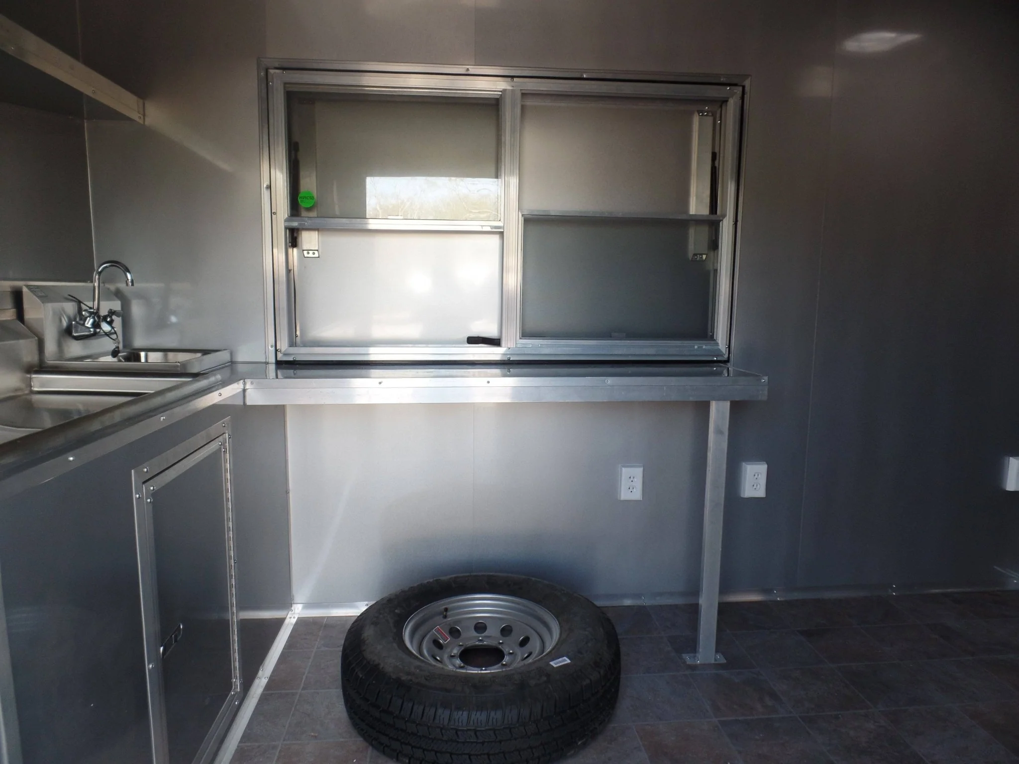 662-8.5-x-24-concession-bbq-food-trailer-charcoal-gray-event-catering-20.webp 8.5' x 24' Concession BBQ Food Trailer Charcoal Gray Event Catering