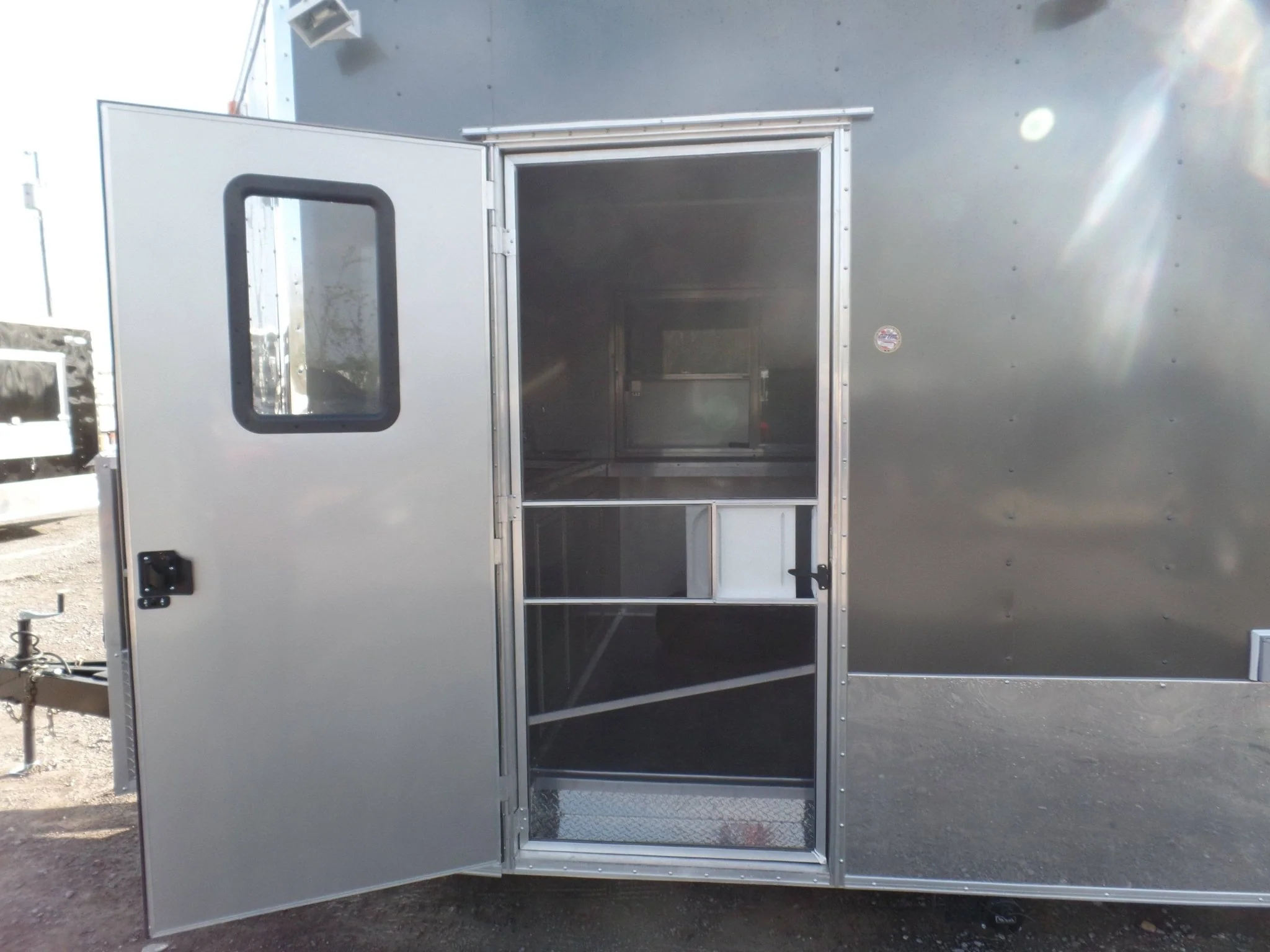 662-8.5-x-24-concession-bbq-food-trailer-charcoal-gray-event-catering-26.webp 8.5' x 24' Concession BBQ Food Trailer Charcoal Gray Event Catering