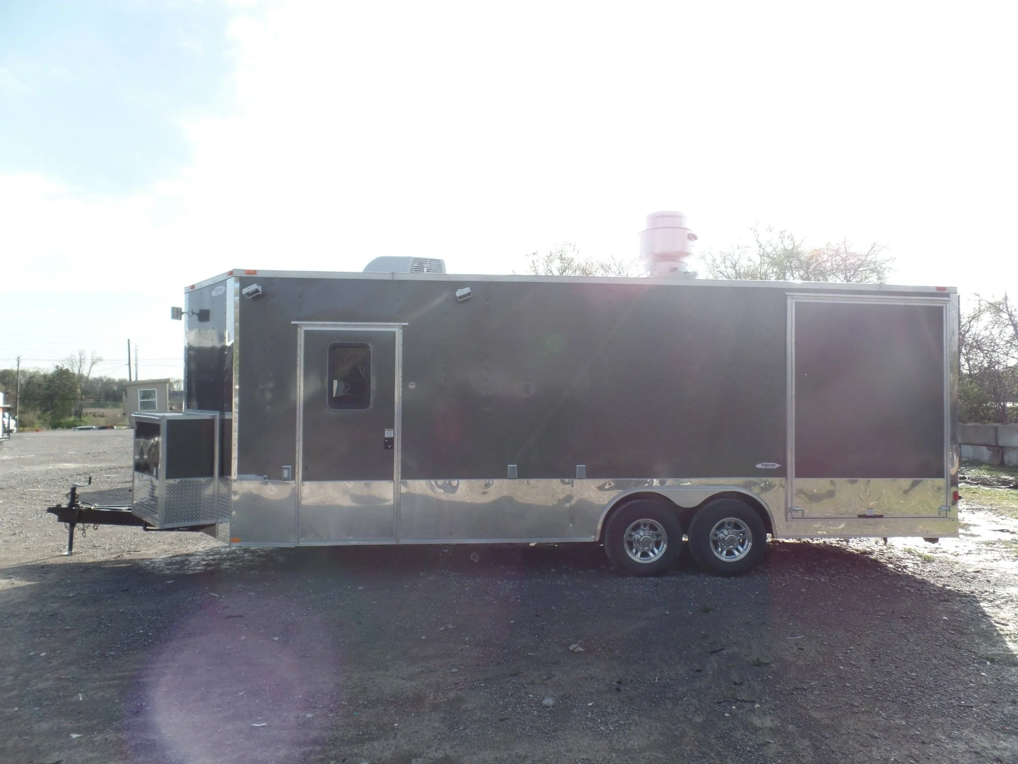 662-8.5-x-24-concession-bbq-food-trailer-charcoal-gray-event-catering-3.webp 8.5' x 24' Concession BBQ Food Trailer Charcoal Gray Event Catering