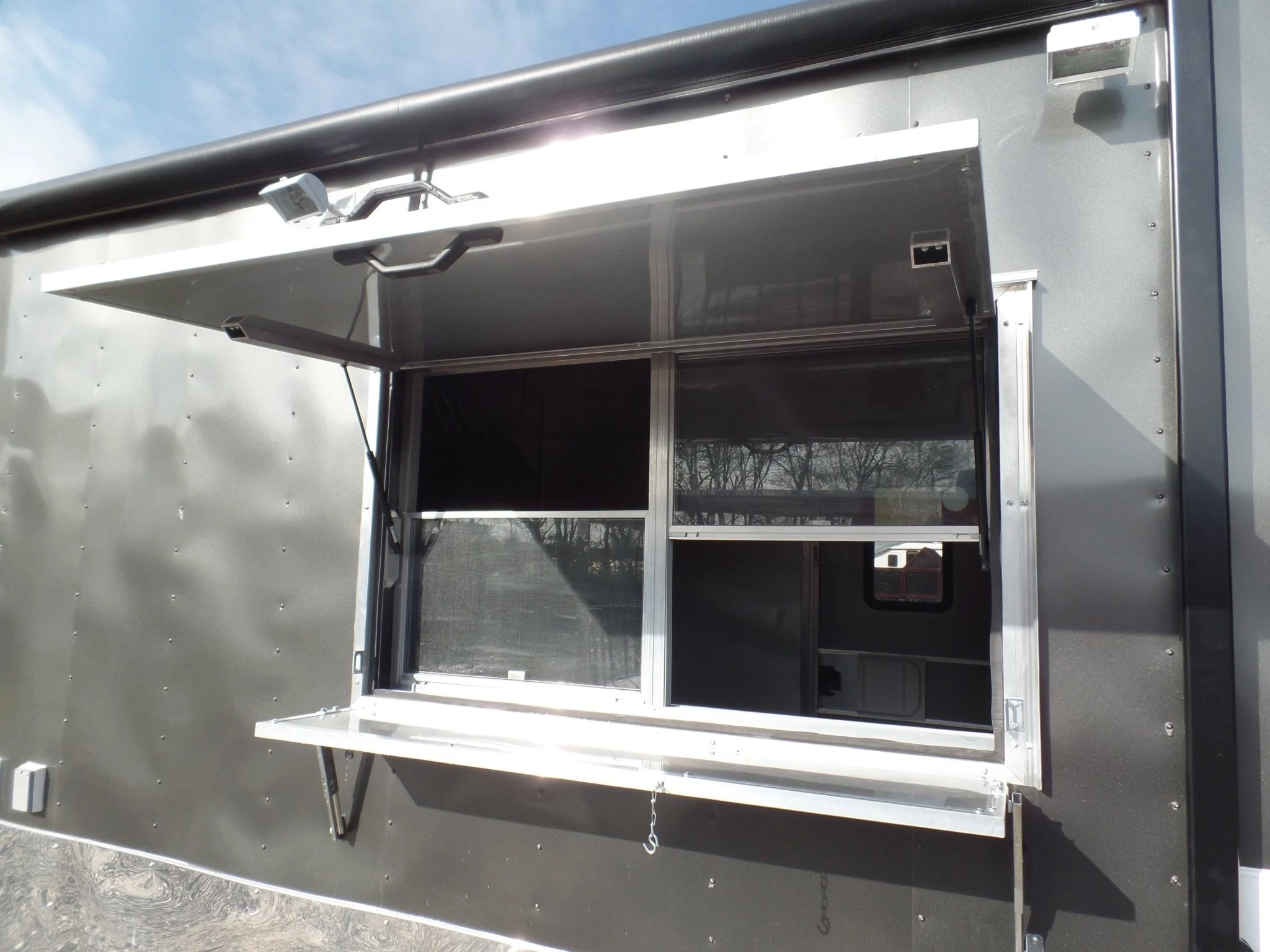 662-8.5-x-24-concession-bbq-food-trailer-charcoal-gray-event-catering-32.webp 8.5' x 24' Concession BBQ Food Trailer Charcoal Gray Event Catering