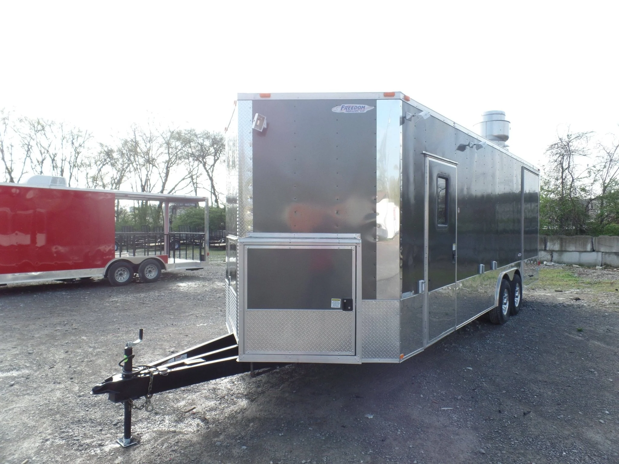 662-8.5-x-24-concession-bbq-food-trailer-charcoal-gray-event-catering-35.webp 8.5' x 24' Concession BBQ Food Trailer Charcoal Gray Event Catering