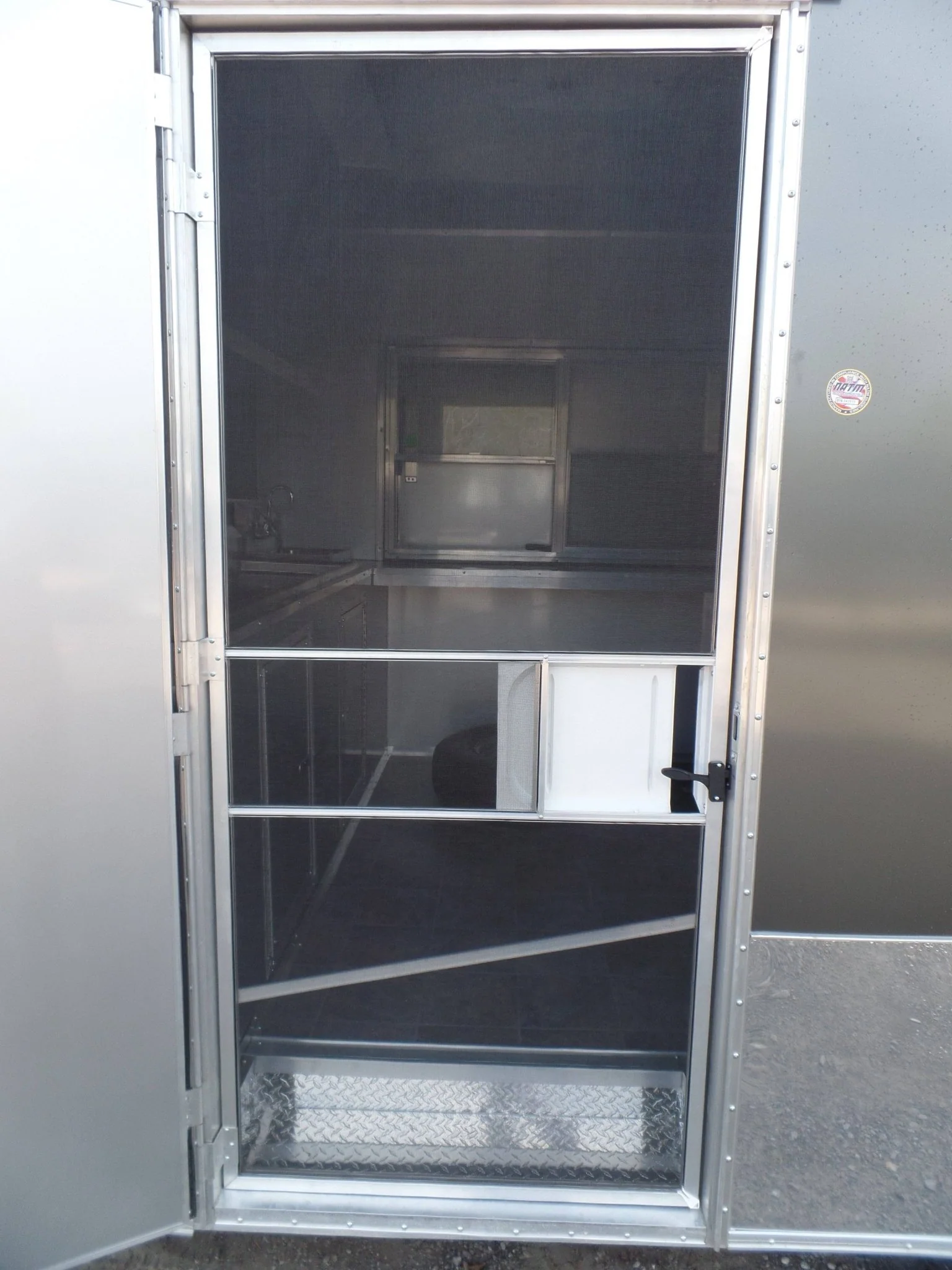 662-8.5-x-24-concession-bbq-food-trailer-charcoal-gray-event-catering-6.webp 8.5' x 24' Concession BBQ Food Trailer Charcoal Gray Event Catering