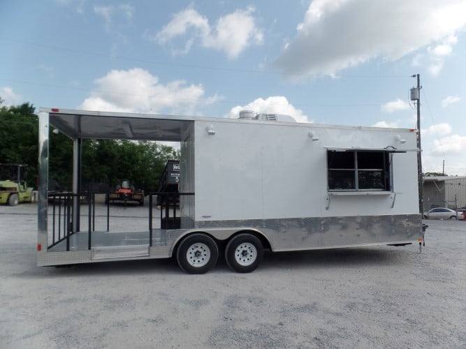8.5' x 24' Concession BBQ Food Trailer Event Catering