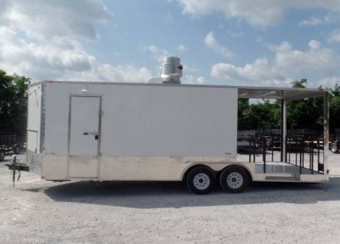 8.5' x 24' Concession BBQ Food Trailer Event Catering