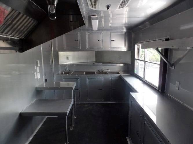 8.5' x 24' Concession BBQ Food Trailer Event Catering
