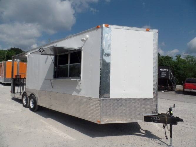 8.5' x 24' Concession BBQ Food Trailer Event Catering