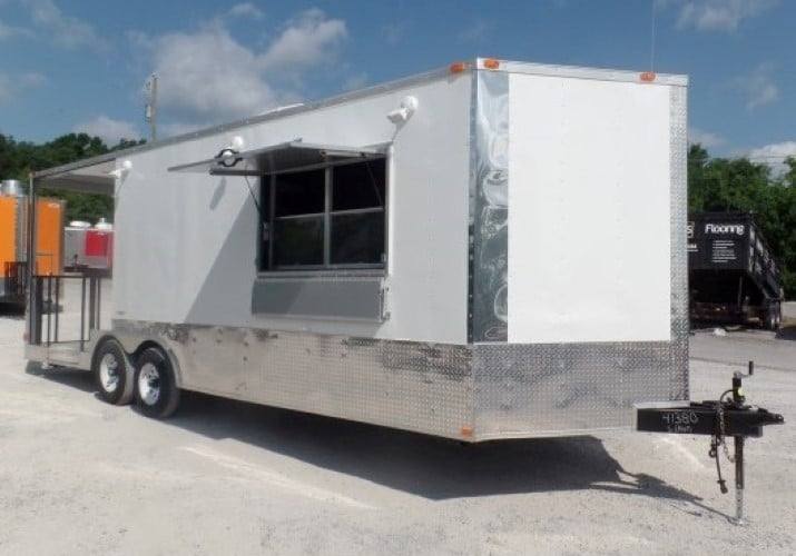 8.5' x 24' Concession BBQ Food Trailer Event Catering