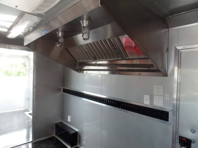 664-8.5-x-24-concession-bbq-food-trailer-orange-event-catering-15.jpg 8.5' x 24' Concession BBQ Food Trailer Orange Event Catering