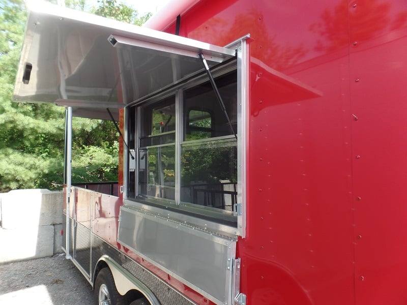 665-8.5-x-24-concession-bbq-food-trailer-red-event-catering-10.jpg 8.5' x 24' Concession BBQ Food Trailer Red Event Catering
