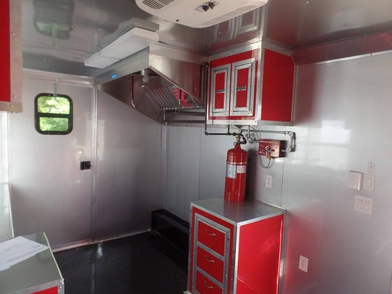 665-8.5-x-24-concession-bbq-food-trailer-red-event-catering-3.jpg 8.5' x 24' Concession BBQ Food Trailer Red Event Catering
