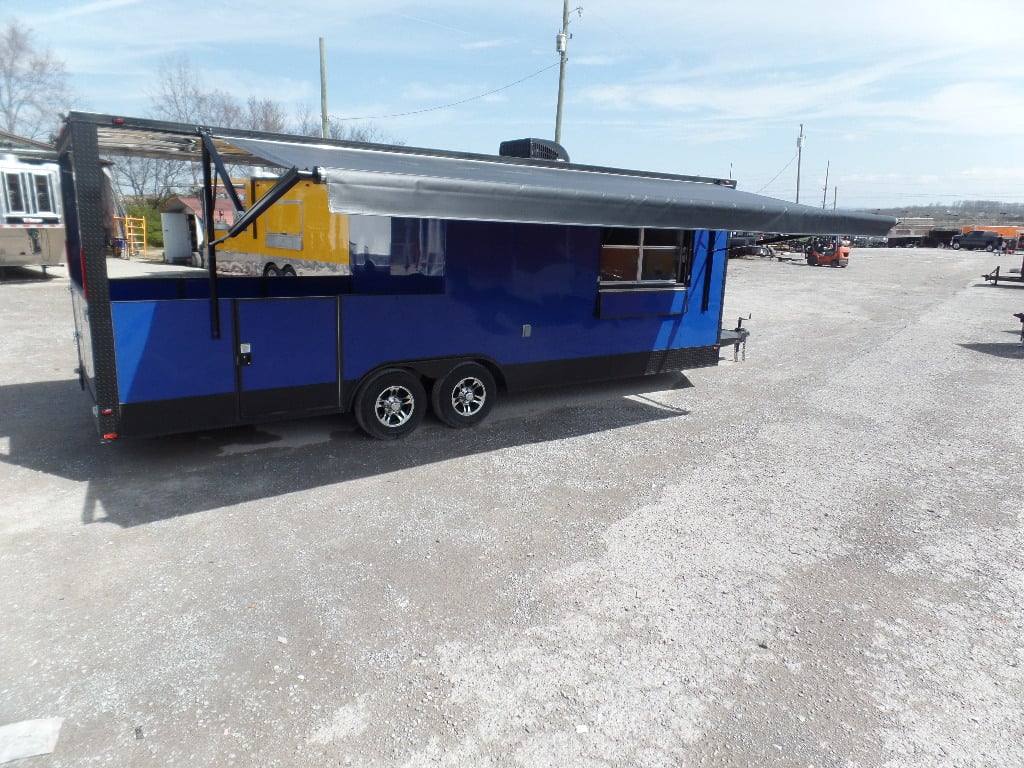 666-8.5-x-24-concession-cobalt-blue-event-food-trailer-14.jpg 8.5' x 24' Concession Cobalt Blue Event Food Trailer