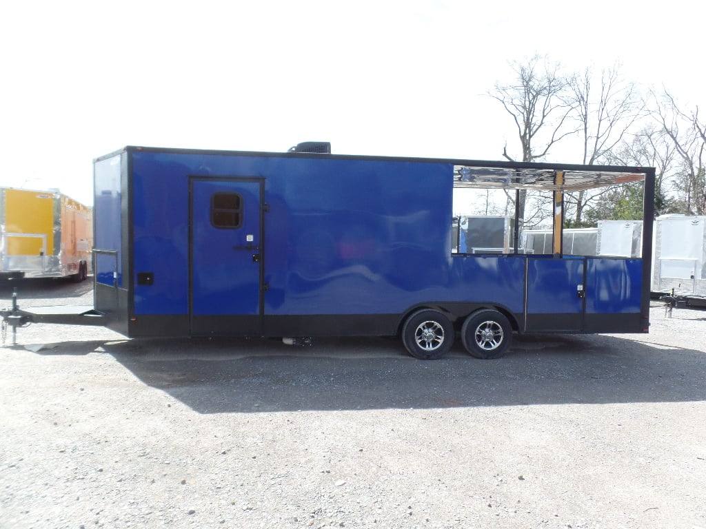 666-8.5-x-24-concession-cobalt-blue-event-food-trailer-16.jpg 8.5' x 24' Concession Cobalt Blue Event Food Trailer