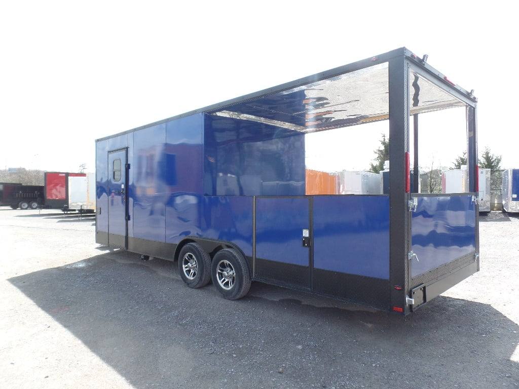 666-8.5-x-24-concession-cobalt-blue-event-food-trailer-18.jpg 8.5' x 24' Concession Cobalt Blue Event Food Trailer