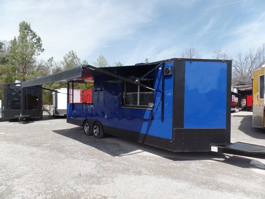 666-8.5-x-24-concession-cobalt-blue-event-food-trailer-6.jpg 8.5' x 24' Concession Cobalt Blue Event Food Trailer