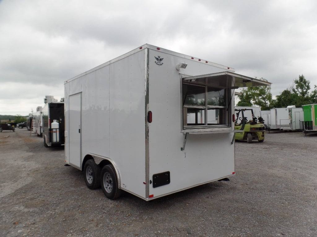 67-8.5-x-14-white-extended-main-frame-concession-food-trailer-21.jpg 8.5' x 14' White Extended Main Frame Concession Food Trailer