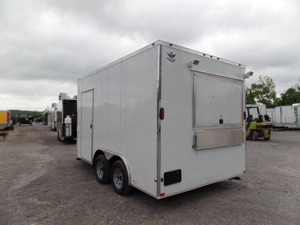 67-8.5-x-14-white-extended-main-frame-concession-food-trailer-3.jpg 8.5' x 14' White Extended Main Frame Concession Food Trailer