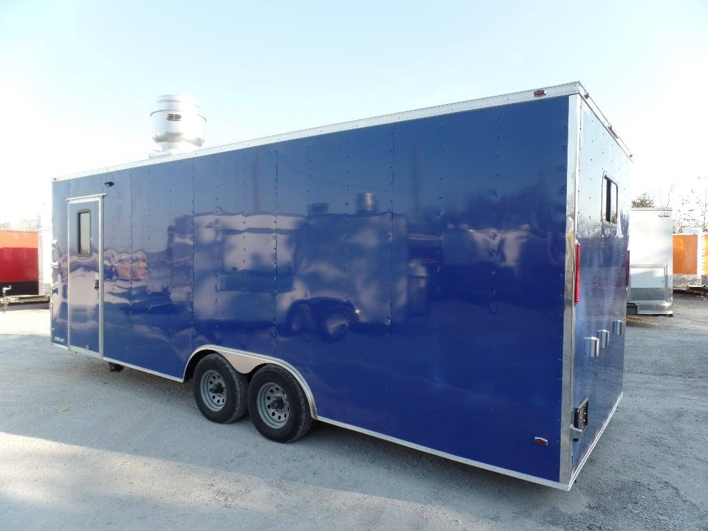 671-8.5-x-24-concession-food-flat-nose-cobalt-blue-trailer-with-appliances-15.jpg 8.5' x 24' Concession Food Flat Nose Cobalt Blue Trailer With Appliances