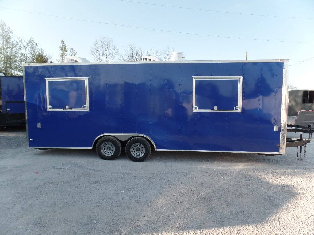 671-8.5-x-24-concession-food-flat-nose-cobalt-blue-trailer-with-appliances-30.jpg 8.5' x 24' Concession Food Flat Nose Cobalt Blue Trailer With Appliances