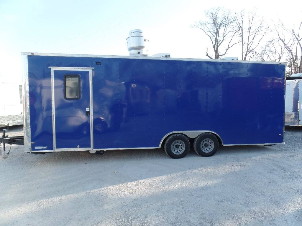 671-8.5-x-24-concession-food-flat-nose-cobalt-blue-trailer-with-appliances-32.jpg 8.5' x 24' Concession Food Flat Nose Cobalt Blue Trailer With Appliances