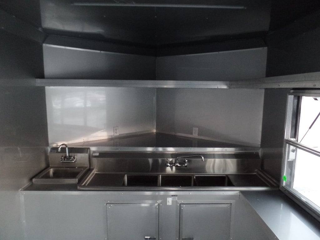 673-8.5-x-24-concession-food-trailer-black-bbq-catering-11.jpg 8.5' x 24' Concession Food Trailer Black BBQ Catering
