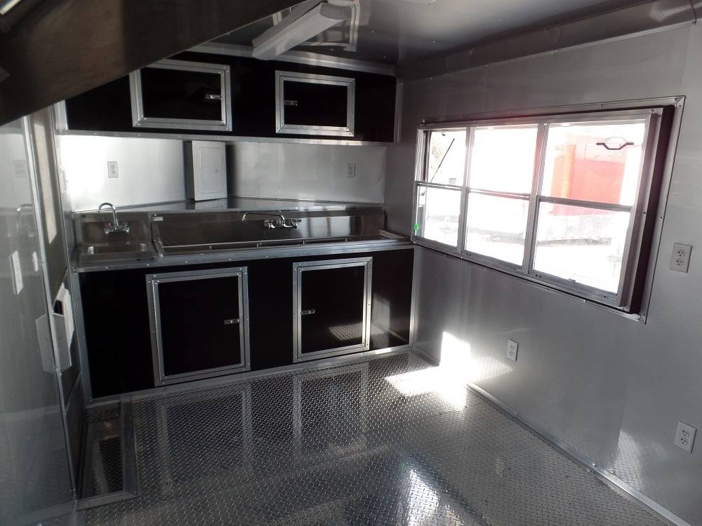 674-8.5-x-24-concession-food-trailer-black-bbq-event-18.jpg 8.5' x 24' Concession Food Trailer Black BBQ Event