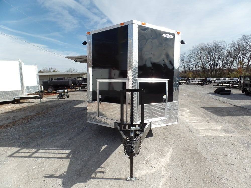 674-8.5-x-24-concession-food-trailer-black-bbq-event-3.jpg 8.5' x 24' Concession Food Trailer Black BBQ Event
