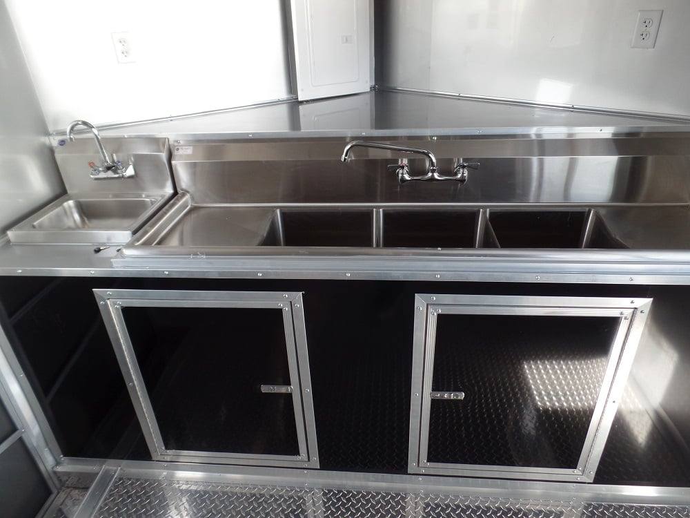 674-8.5-x-24-concession-food-trailer-black-bbq-event-4.jpg 8.5' x 24' Concession Food Trailer Black BBQ Event